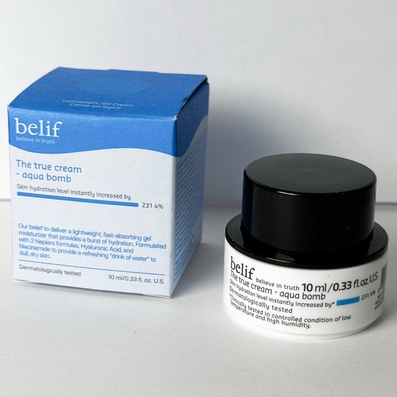 🆕 BELIF The True Cream Aqua Bomb with Hyaluronic Acid and Niacinamide 10 mL NIB - Picture 1 of 8